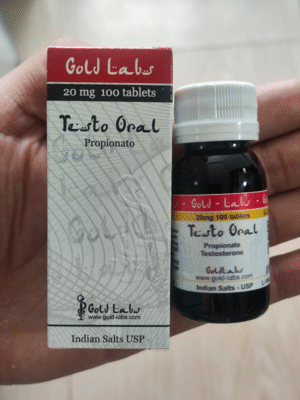 TESTO ORAL 100CP/20MG - GOLD LABS